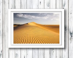 The Little Sahara Dunes at sunset, Kangaroo Island, South Australia.