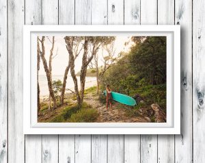 The walk down to Noosa's perfect surf beaches , Tea Tree Bay.