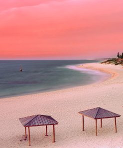 The stunning Cottesloe beach at sunset.