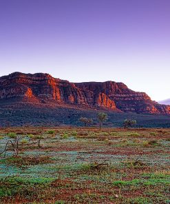 Morning breaks over the stunning Flinders Range. Bronze at the 2010 International Epson Pano Awards.