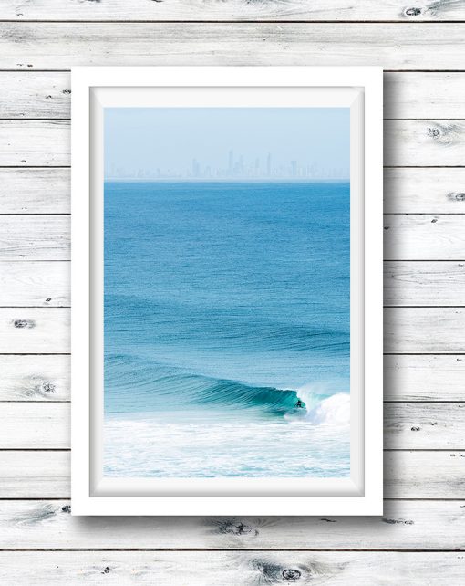 Perfect waves at Kirra on the Gold Coast.