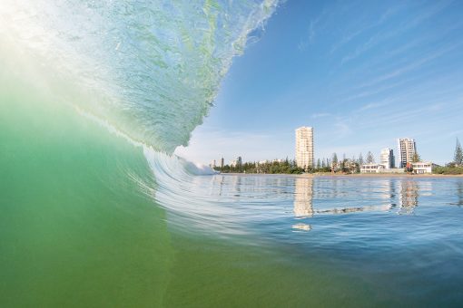 Wave breaking at Miami - Gold Coast.