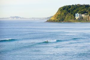 Waves on the Burleigh Beach stretch - Gold Coast.