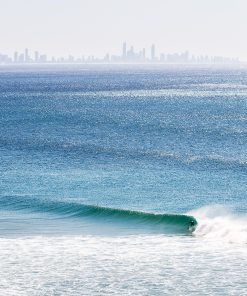 Waves pump through at Kirra, Gold Coast.