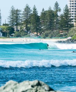 Perfect surf at Coolangatta, Gold Coast.
