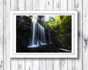 The beautiful Russell Falls in the Mt Field NP.