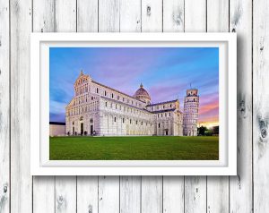 Sunrise at the magnificent Leaning Tower Of Pisa, Italy.