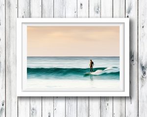 Surfing in the last light - Kirra