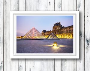 Sunrise at the Louvre, Paris, France.