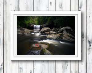 The beautiful Lip Falls in Beechmont, Gold Coast Hinterland.