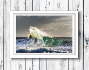 Backwash wave at Froggies Beach- Gold Coast.