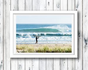 Pulling into a barrel at Coolangatta, QLD.