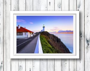 Sunrise at Australia's most easterly point, Byron Bay Lighthouse, NSW.