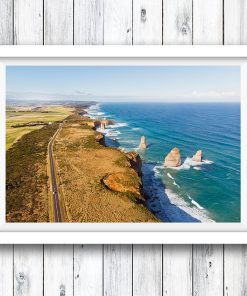 Driving down the famous Great Ocean Road, Victoria.