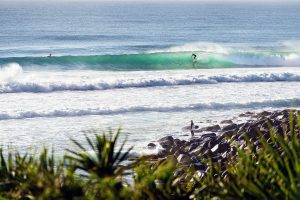 Perfect set waves - Burleigh Point, Gold Coast.