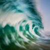 Blurred wave at sunset - Gold Coast.