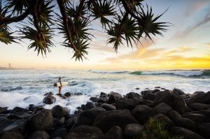 Waiting for the perfect time to jump - Burleigh Heads, Gold Coast.