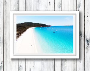 Strolling along the beach at Great Keppel Island, QLD.