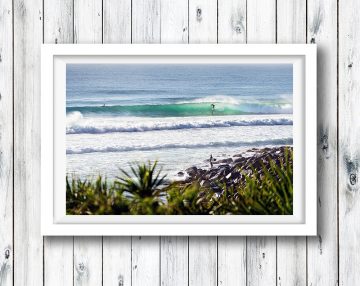 Perfect set waves - Burleigh Point, Gold Coast.