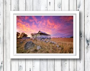 Old farm house at sunset - Bunya Mountains, Queensland.